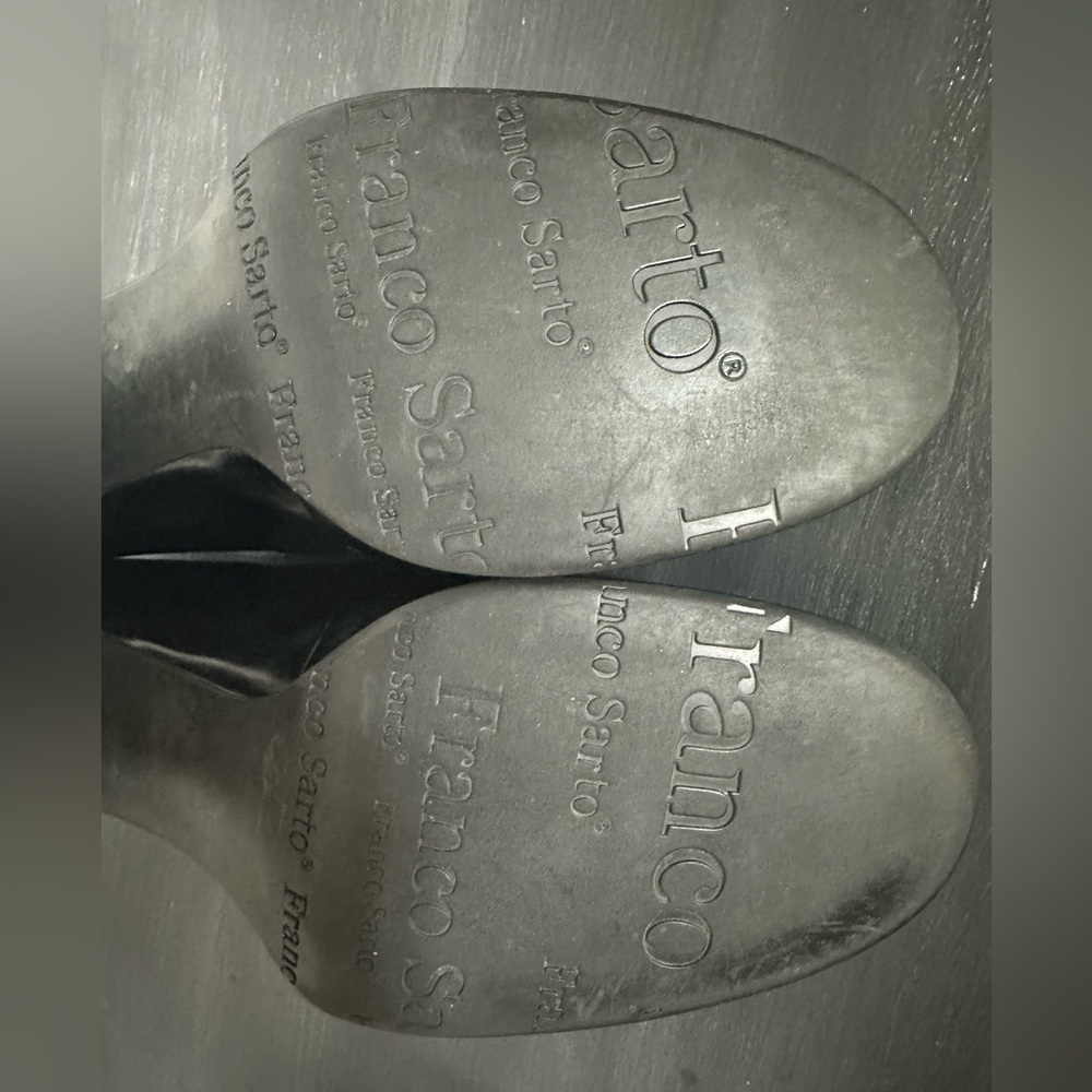 Franco Sarto black slip-on penny loafers - Picture 7 of 9